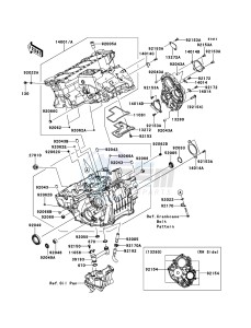 NINJA_ZX-10R ZX1000JBF FR GB XX (EU ME A(FRICA) drawing Crankcase