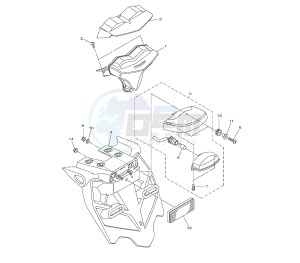 YZF R1 1000 drawing TAILLIGHT