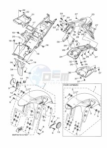 YZF320-A YZF-R3 (B7P6) drawing FENDER