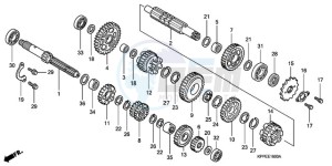 CBR125RW9 U / WH drawing TRANSMISSION