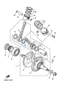 XV250 XV250M (BJP3) drawing CRANKSHAFT & PISTON