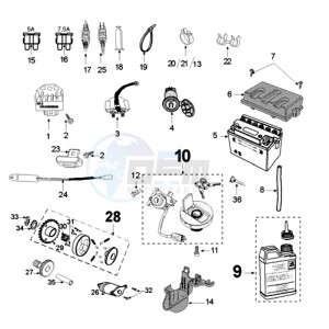 FIGHT 3 E A 4T drawing ELECTRIC PART