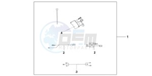 CB1000RA9 Europe Direct - (ED / ABS) drawing HEATED GRIP ATT.