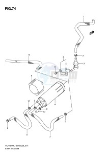 VLR1800 (E3-E28) drawing EVAP SYSTEM (VLR1800L1 E33)