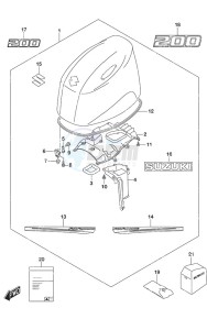 DF 200AP drawing Engine Cover