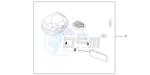 CBF600N drawing TOP BOX 35L