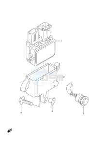 DF 20A drawing PTT Switch Remote Control w/Power Tilt