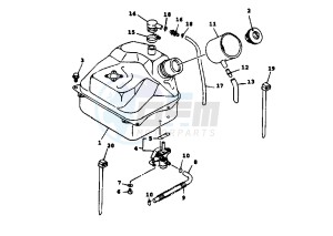 XC CYGNUS R 125 drawing FUEL TANK