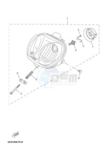 YN50FM NEO'S 4 (2CG7) drawing HEADLIGHT