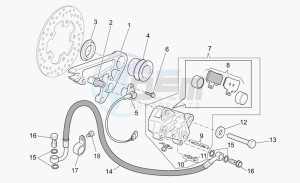 MGS-01 1200 Corsa Corsa drawing Rear brake caliper