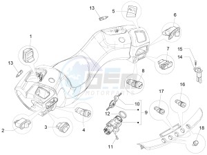 MP3 300 LT Sport ABS drawing Selectors - Switches - Buttons