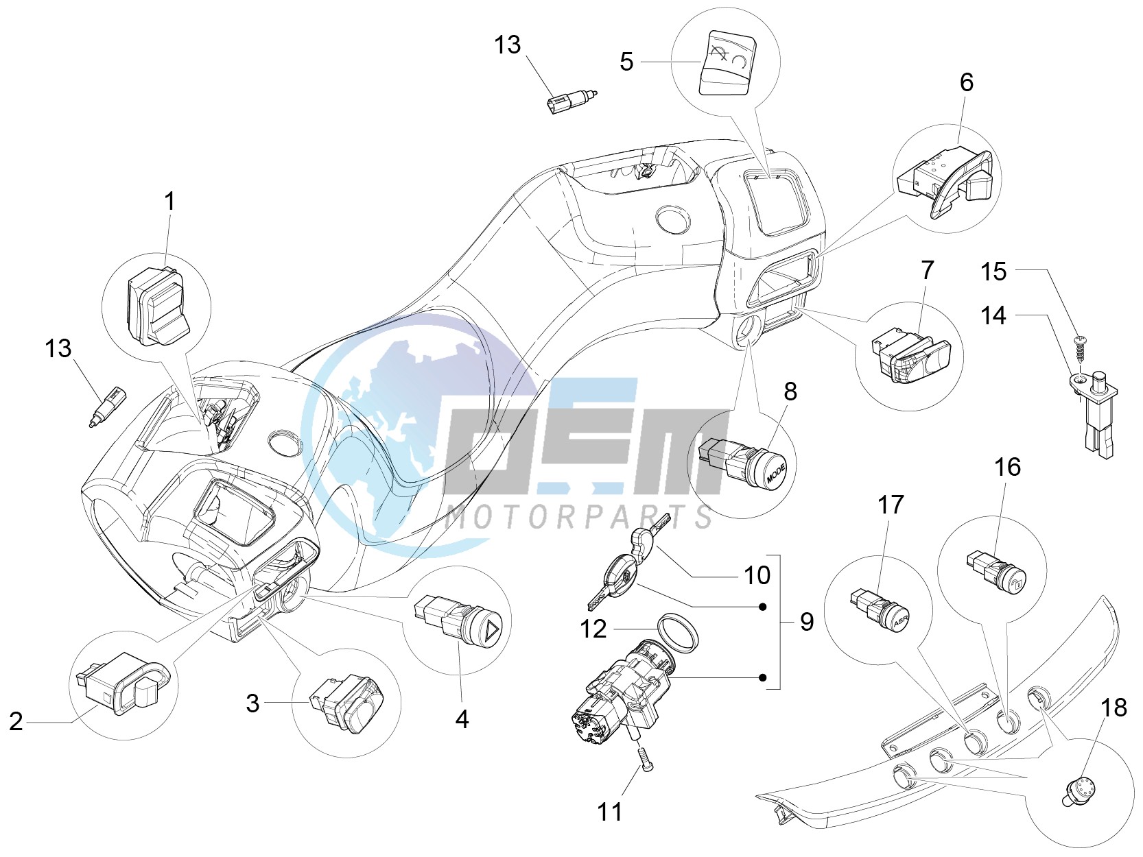 Selectors - Switches - Buttons