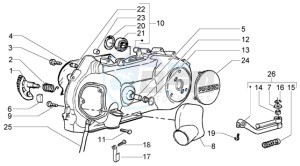 Liberty 125 la poste drawing Kickstarter-crankcase cooling