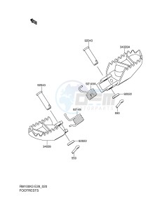 RM100 (E28) drawing FOOTREST