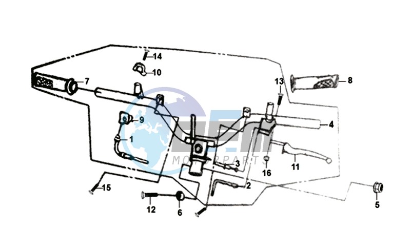 HANDLEBAR / BRAKE LEVERS /CABLES