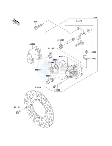 KX 65 A [KX65 MONSTER ENERGY] (A6F - A9FA) A7F drawing FRONT BRAKE