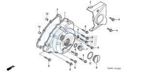 CBR125RW9 France - (F / CMF WH) drawing LEFT CRANKCASE COVER