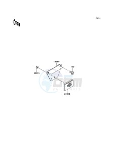 MULE_610_4X4 KAF400A8F EU drawing Reflectors