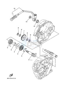 YBR125ESD (3D9B) drawing STARTER