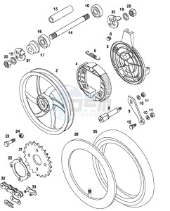 STANDARD_K9_DENMARK 50 DENMARK drawing Rear wheel