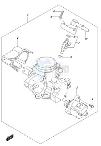 LT-A500XP drawing THROTTLE BODY