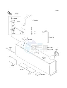 KAF 620 A6 [MULE 2510 4X4] (A6) [MULE 2510 4X4] drawing FUEL TANK