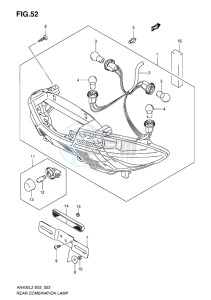 AN400 ABS BURGMAN EU drawing REAR COMBINATION LAMP