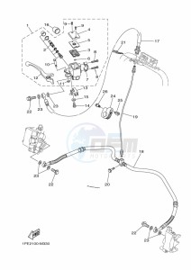 YFM700R (BCX7) drawing FRONT MASTER CYLINDER