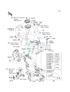 EX 650 A [NINJA 650R] (A6F-A8F) A8F drawing FUEL TANK