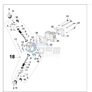 FIGHT 3 4T LE MANS drawing CYLINDER HEAD