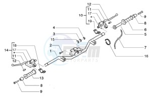 Beverly 125 drawing Handlebars-master cylinders