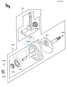 KLF 185 A [BAYOU 185] (A2-A4) [BAYOU 185] drawing CRANKSHAFT