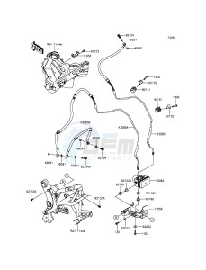 VERSYS_650_ABS KLE650FFF XX (EU ME A(FRICA) drawing Brake Piping