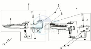 MIO 50 drawing FOOTREST L / R