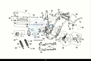 SYMPHONY ST 125 (XL12W1-EU) (E5) (M1) drawing FRAME BODY - ENGINE MOUNT