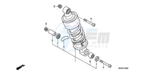 CBF600N9 Europe Direct - (ED / 25K) drawing REAR CUSHION