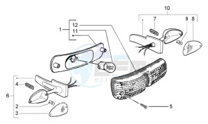 Typhoon 50 (USA) USA drawing Rear tail lamp