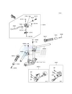 NINJA 300 ABS EX300BEFA XX (EU ME A(FRICA) drawing Handlebar