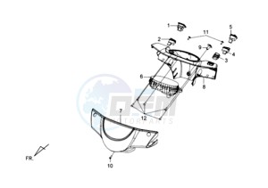 E-VIRID 25KMH drawing HEAD LIGHT COVER / SPEEDOMETER COWL / MIRRORS