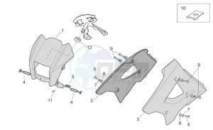 MX 125 supermotard drawing Front body I