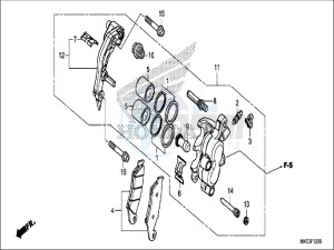 CRF450RXH Europe Direct - (ED) drawing FRONT BRAKE CALIPER