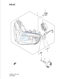 SV650/S drawing HEADLAMP (SV650SL1 E24)