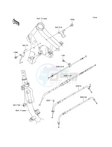 VN 900 D[VULCAN 900 CLASSIC LT] (6F-9F) D9F drawing CABLES