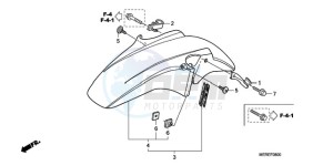 CBF600NA9 Europe Direct - (ED / ABS 25K) drawing FRONT FENDER