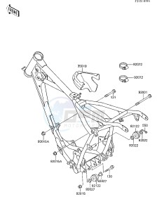 KX 80 E [KX80] (E2-E3) [KX80] drawing FRAME FITTINGS