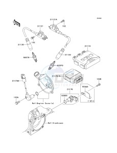 KVF 650 D ([BRUTE FORCE 650 4X4] (D6F-D9F) D8F drawing IGNITION SYSTEM