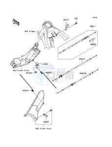 D-TRACKER 125 KLX125DEF XX (EU ME A(FRICA) drawing Cables