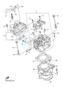 WR450F (1DX5) drawing CYLINDER