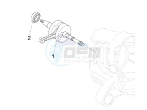 LXV 50 4T 2V 25 Kmh B-NL drawing Crankshaft