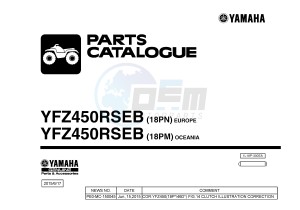 YFZ450R YFZ450RSEB YFZ450R SPECIAL EDITION (18PM 18PN) drawing .1-Front-Page